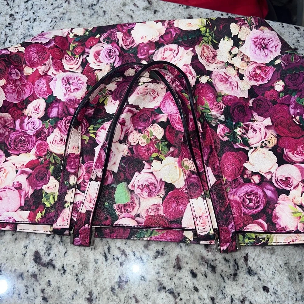 Kate Spade Pink and Red Floral Tote - Picture 5 of 9